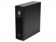 Power supply: UPS; 1.2kW; 1.5kVA; 230V; RACK; 440x410x132mm; 9Ah IPS