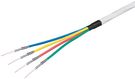 80 dB Quattro Coaxial Cable, Double Shielded, CCS, 100 m, white - coax cable for digital SAT and DVB-C systems