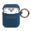 Guess GUACCSILGLBL AirPods cover blue/blue Silicone Glitter, Guess