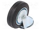 Transport wheel; Ø: 100mm; W: 25mm; H: 128mm; torsional; 70kg; rubber RADER