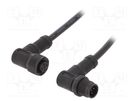 Cable: for sensors/automation; PIN: 5; M12-M12; B code-Profibus AMPHENOL LTW