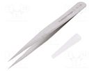 Tweezers; 110mm; for precision works; Blade tip shape: sharp LINDSTRÖM