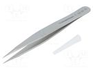 Tweezers; 120mm; Blade tip shape: sharp LINDSTRÖM