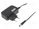 Power supply: switched-mode; mains,plug; 15VDC; 1A; 15W; Plug: EU CELLEVIA POWER