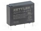 Relay: electromagnetic; SPST-NO; Ucoil: 24VDC; 5A; 5A/277VAC; PCB ZETTLER