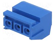 Connector: pluggable terminal block; plug; female; 10A; 250V; blue ECE