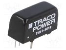 Converter: DC/DC; 3W; Uin: 36÷75V; Uout: 9VDC; Iout: 333mA; SIP8 TRACO POWER