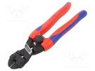 Pliers; cutting; blackened tool,two-component handle grips KNIPEX
