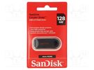 Pendrive; USB 2.0; 128GB; CRUZER SNAP; black; USB A SANDISK