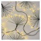 LED light chain – glowing clusters, nano, 8 m, indoor, warm white, timer, EMOS