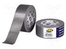 Tape: duct; W: 48mm; L: 25000mm; Thk: 0.2mm; silver; natural rubber HPX