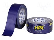 Tape: duct; W: 48mm; L: 25m; Thk: 0.3mm; blue (dark); max.60°C HPX