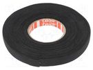 Tape: textile; W: 9mm; L: 25m; Thk: 260um; Automotive; rubber; black TESA