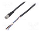 Connection lead; M8; PIN: 4; straight; 5m; plug; 1A; -25÷70°C; PVC OMRON