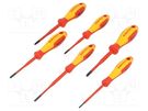 Kit: screwdrivers; insulated; 1kVAC; Phillips,Pozidriv®,slot KNIPEX