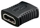 HDMI™ Adapter, nickel-plated (4K @ 60 Hz), black - HDMI™ female (Type A) > HDMI™ female (Type A)