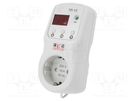 Module: regulator; digital; temperature; Temp: -10÷45°C; IP30; 16A NOVATEK ELECTRO
