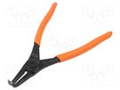 Pliers; for circlip; external; 19÷60mm; Pliers len: 180mm; angular BAHCO