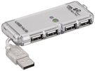 4 Port USB 2.0 Hi Speed HUB, grey, 0.06 m - to connect up to 4 USB devices to one USB port