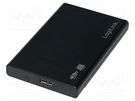 Hard discs housing: 2,5"; USB 3.0; Enclos.mat: ABS; black LOGILINK