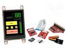 Dev.kit: with display; LCD TFT; 2.8"; 240x320; 220cd/m2; FFC/FPC 4D Systems