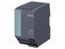 Power supply: switched-mode; for DIN rail; 288W; 24VDC; 10A; IP20 SIEMENS