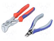 Kit: pliers; bag; cutting,adjustable; 2pcs. KNIPEX