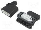 Connector: HDC; male + female; 250V; 16A; PIN: 10; Layout: 10+PE PHOENIX CONTACT