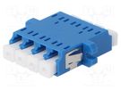 Connector: fiber optic; socket,coupler; LC; female; ways: 2; blue FIBRAIN