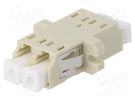 Connector: fiber optic; socket,coupler; duplex,multi mode (MM) FIBRAIN