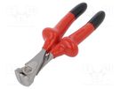 Pliers; end,cutting,insulated; 200mm; with side face; 1kVAC BAHCO