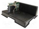 Conductive PCB rack; ESD; 265x205x95mm; polypropylene ANTISTAT