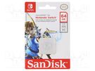 Memory card; Nintendo Switch; microSDXC; R: 100MB/s; W: 90MB/s SANDISK