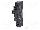 Socket; PIN: 8; 10A; 300VAC; for DIN rail mounting; spring clamps RELPOL