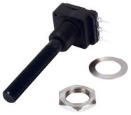 Potenciometrs MONO/LIN 1K Ø6mm plastikāta