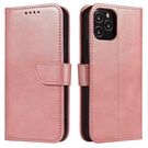 Magnet Case elegant bookcase type case with kickstand for Samsung Galaxy A72 4G pink, Hurtel