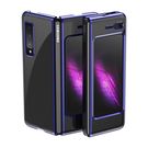 Plating Case hard case Electroplating frame Cover for Samsung Galaxy Fold blue, Hurtel