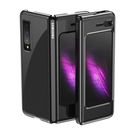 Plating Case hard case Electroplating frame Cover for Samsung Galaxy Fold black, Hurtel
