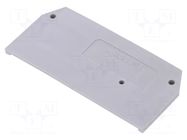 End piece; grey; 281 WAGO