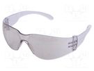 Safety spectacles; Lens: light mirror; Classes: 1; Features: UV400 DELTA PLUS
