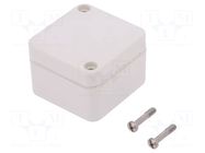 Enclosure: multipurpose; X: 50mm; Y: 52mm; Z: 35mm; EUROMAS; ABS; IP66 BOPLA