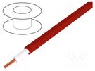 Wire; 1x1mm2; stranded; OFC; PVC; red; 49V; -15÷70°C; double sheath TASKER