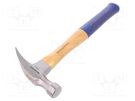 Hammer; carpenter; 455g; round; wood (hickory) Workpro