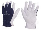 Protective gloves; Size: 7; natural leather; CT402 DELTA PLUS