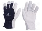 Protective gloves; Size: 9; natural leather; CT402 DELTA PLUS