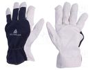 Protective gloves; Size: 11; natural leather; CT402 DELTA PLUS