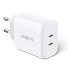 Ugreen charger 2x USB Type C 40W Power Delivery white (10343), Ugreen