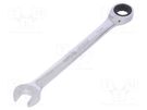 Wrench; combination spanner,with ratchet; 13mm YATO