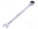 Wrench; combination spanner,with ratchet; 7mm YATO