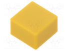 Button; push-in; none; 5.5mm; -25÷70°C; square; yellow OMRON Electronic Components